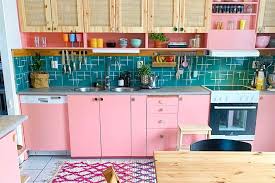 I started painting two walls in pink and do the two with mint green. 220 Pink Kitchens Ideas In 2021 Pink Kitchen Kitchen Design Kitchen Decor