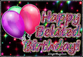 Rated 3.9 | 692,003 views | liked by 98% users Happy Belated Birthday Glitter With Balloons Glitter Graphic Greeting Comment Meme Or Gif Belated Birthday Wishes Belated Birthday Happy Belated Birthday