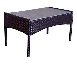 Nos tables carrées en teck, tables extensibles en bois et même tables basses résistent à la chaleur, aux rayons du soleil et même à la pluie. Salon De Jardin En Resine Tressee Noir Gris 4 Places Mykonos