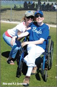 Following utter destruction, mom's and son's spirits endure