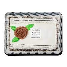 This gives a chance for clients to order the catering items at today exclusive cakes to order are becoming more and more popular. Freshness Guaranteed 1 4 Sheet Chocolate Cake With Buttercreme Icing 53oz Walmart Com Walmart Com