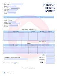 Maybe you would like to learn more about one of these? Free Interior Design Invoice Template Pdf Word Excel