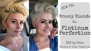 Justin bieber goes platinum | dyes his hair blonde. How To Go From Brassy Blonde To Platinum Perfection Diy By Becs Bleach Tone Hair Tutorial Youtube