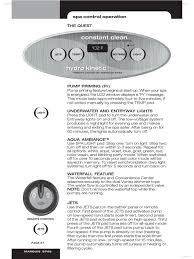 Fill your coast spa with your garden hose. Marquis Spas The Quest Operating And Troubleshooting Manual Pdf Download Manualslib