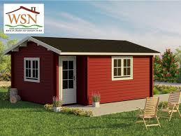 Votre abri est équipé d'une double porte de 1,64 x 1,71 m. Bungalow En Bois Kit 20m 44mm Ws 542 Wsn