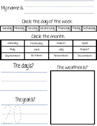 Days Of The Week Teaching Homeschool Calendar Math Kindergarten Calendar