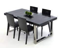 There are 6 functional drawers also, which is great for storing placemats, utensils etc. A X Skyline Modern Black Crocodile Lacquer Extendable Dining Table