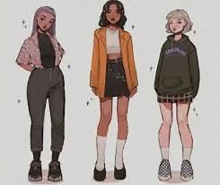 Designer clothes, shoes & bags for women. Pin By Alya On Bella Junk Drawing Anime Clothes Cute Art Styles Fashion Art