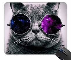 Background dengan dominasi warna toska ini menampilkan desain ala paper cut yang. 15 Mousepads That Ll Be The Perfect Addition To Your Desk Glasses Wallpaper Hipster Cat Cat Glasses