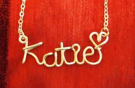Katie Necklacename Necklacespersonalized Wedding Etsy Etsy Necklace Stuff To Buy