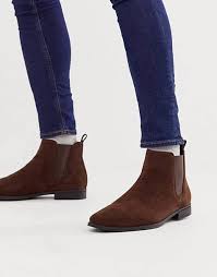 Shop men's chelsea boots available with leather soles, rubber soles, weatherproofing in tan, brown, black, suede and leather! Leather Suede Men S Chelsea Boots Dealer Boots Asos