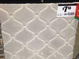 Fog Arabesque Tile From Home Depot Potential Backsplash Lake House Kitchen Arabesque Tile Backsplash Kitchen Improvements