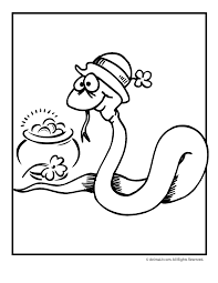 Color pictures, email pictures, and more with these st patricks day coloring pages. St Patrick S Day Coloring Page Snake Woo Jr Kids Activities Children S Publishing