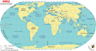 It shows the location of most of the world's countries and includes their names where space allows. World Ocean Map World Ocean And Sea Map