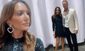 Dancing with the stars (australian tv series). Kyly Clarke Shows Off Her Very Toned Pins In A Sparkly Mini Dress On Dancing With The Stars Set Daily Mail Online