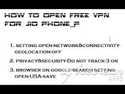 How To Open Free Vpn For Jio Phone Youtube