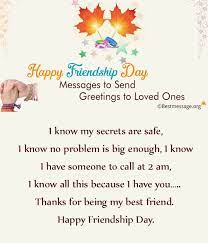 Wishing an amazing day and many great things to come to a wonderful person. Friendship Day Wishes Messages And Quotes For Loved Ones Happy Friendship Day Messages Friendship Day Wishes Happy Friendship