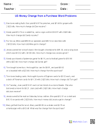 Help students practice calculating fractions and percentages with these math worksheets for seventh graders. Money Worksheets Money Worksheets From Around The World
