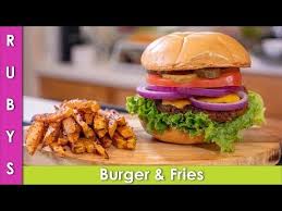 Shaandaar Burger And French Fries Recipe In Urdu Hindi Rkk Youtube Burger Recipes Fries Recipe