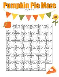 They can serve as a great take home activity. Printable Pumpkin Pie Maze For Thanksgiving Fun Jinxy Kids