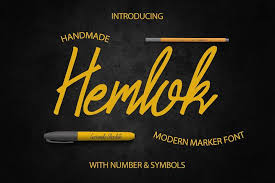 This handwriting font is available in two styles: Hemlock Marker Font Handwritten Fonts Font Bundles Best Script Fonts
