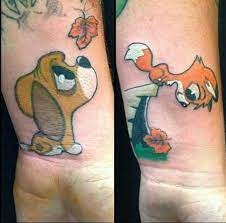Home animal tattoos fox and the hound tattoo. Pin On Tattoos