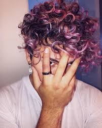 338 6 Mil Curtidas 4 297 Comentarios Jaysee Jccaylen No Instagram Curls Gon Purp Men Hair Color Dyed Hair Men Long Hair Styles Men