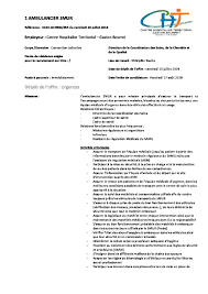 1 Ambulancier Smur Centre Hospitalier Territorial Gaston Bourret