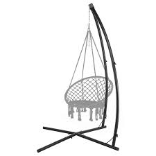 This swing chair provides two comfortable seats and you can enjoy the outdoor beautiful scenery with your partner. Lazzo C Type Hammock Chair Stand Heavy Duty Steel Solid Hammock Rack Stand Adjustable Height For Hanging Chair Tree Tent Loungers Air Porch Swings Indoor Outdoor Patio Deck Yard 220lbs Capacity Black Buy Online In Antigua And Barbuda At Antigua