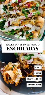 Black Bean Sweet Potato Enchiladas Cookie And Kate Recipe In 2020 Vegetarian Entrees Vegetarian Recipes Recipes