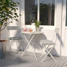 Saltholmen Table And 2 Folding Chairs Outdoor Beige Buy Online Or In Store Ikea In 2020 Folding Chair Outdoor Folding Chairs Bistro Set