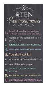 Ten commandments, list of religious precepts that, according to various passages in exodus and deuteronomy, were divinely revealed to moses on mount sinai and were engraved on two tablets of stone. The Ten Commandments Chalkboard Art Print Veruca Salt Art Com