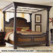 Kamar Tempat Tidur Pengantin Kanopi Mewah Murah Kayu Jati Fm 290 Furniture M Bedroom Sets Furniture King Canopy Bedroom Sets King Size Bedroom Furniture Sets