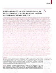 Pdf Disability Adjusted Life Years Dalys For 291 Diseases And Injuries In 21 Regions 1990 2010 A Systematic Analysis For The Global Burden Of Disease Study 2010