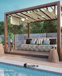 Tecido Acquablock Herbal Marrom Ambientado Terassenideen Garten Lounge Gartenpools