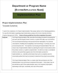 The brand uses wrike to optimize their complex product development process. Project Implementation Plan Template 6 Free Word Excel Documents Download Free Premium Templates