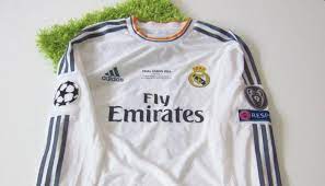 Real madrid football club 2014 ronaldo third football shirt uk men's size medium. Bale Real Madrid Match Issued Worn Shirt Uefa Champions League 2014 Final In Lisbon Charitystars