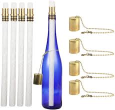 The longer you bottle your wine, the better the results. Amazon Com Ericx Light Wine Bottle Torch Kit 4 Pack Includes 4 Long Life Torch Wicks Brass Torch Wick Holders And Brass Caps Just Add Bottle For An Outdoor Wine Bottle