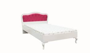 Habe ich noch die freie auswahl? Bett Pia Papatya 120x200 Cm Weiss Pink Madchenbett Kinderbett Ohne Lattenrost 7 Zonen Comfortschaum Matratze Ca 16cm Hoch 21209 3