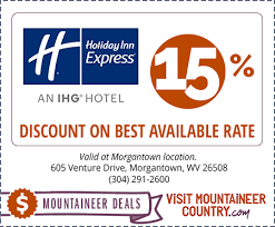 One of today's top offers is: Holiday Inn Express Coupon Deal Inside Visitmountaineercountry Com