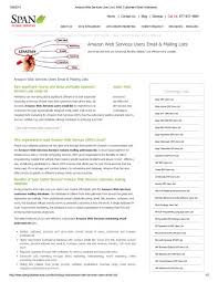 An amazon product listing is defined as the product page for each inventory item you sell on amazon's marketplace. Users Email List Amazon Web Services Aws From Span Global Services