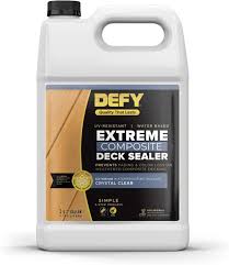 In cleaning your deck, it is important to remove the old deck sealer first with a deck stripper. Defy Crystal Clear Composite Deck Waterproofing Sealer 1 Gallon Amazon Com