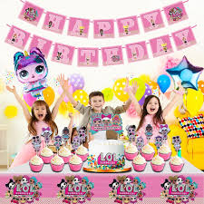 Check spelling or type a new query. Buy Lol Birthday Party Supplies Birthday Decorations Girls Party Favor Lol Theme Party For Kids Adults Includes Happy Birthday Banner Plates Cups Tablecover Cake Toppers Balloons Online In Indonesia B093v8jdjw