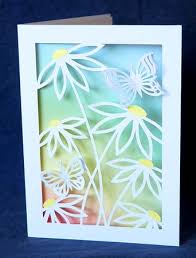 Align the left side of your paper (the 8.5 side) at the 5.5 mark. Butterflies And Flowers Cut Out Card Photo By Shirley Young