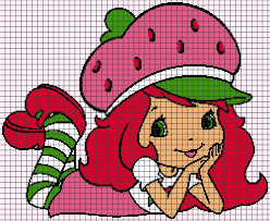 A wide one and a square one! Strawberry Shortcake Chart Graph And Row By Row Written Crochet Instructions 02 Yarnloveaffair Com