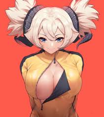 sheep girl, crossed bangs, mole under eye, bangs, bodysuit - Anime R34