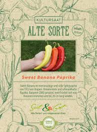 The beauty of surrealism in paprika. Alte Sorte Bio Paprika Sweet Banana Saat Gut