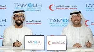 The red crescent society of the united arab emirates is the united arab emirates (uae) affiliate of the international federation of red cross and red crescent societies. Ø§Ù„Ù‡Ù„Ø§Ù„ Ø§Ù„Ø£Ø­Ù…Ø± Ø§Ù„Ø¥Ù…Ø§Ø±Ø§ØªÙŠ Ùˆ Ø·Ù…ÙˆØ­ ÙŠØ·Ù„Ù‚Ø§Ù† Ù…Ø¨Ø§Ø¯Ø±Ø© Ù„ØªÙˆÙÙŠØ± Ø§Ù„Ù„Ù‚Ø§Ø­Ø§Øª Ù„Ø¹Ø¯Ø¯ Ù…Ù† Ø§Ù„Ø¯ÙˆÙ„