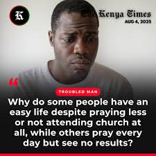 Why does God answer prayers of non-churchgoers while churchgoers suffer?