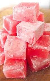 Simple Turkish Delight Pink And White Checkered Ribbon Homemade Sweets Homemade Candies Homemade Recipes
